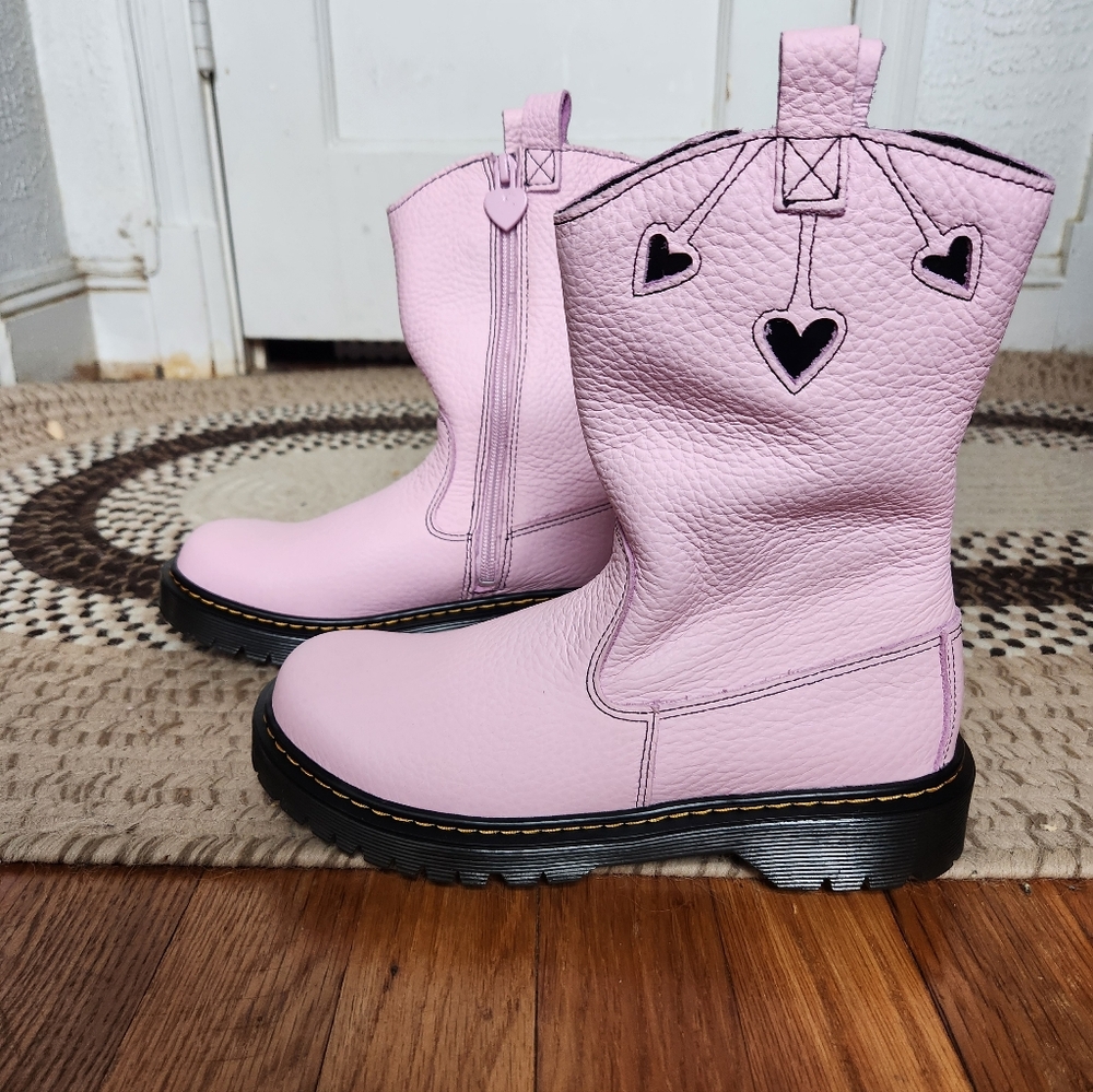 Dr. Martens Pink Bex Heart P-O Boot